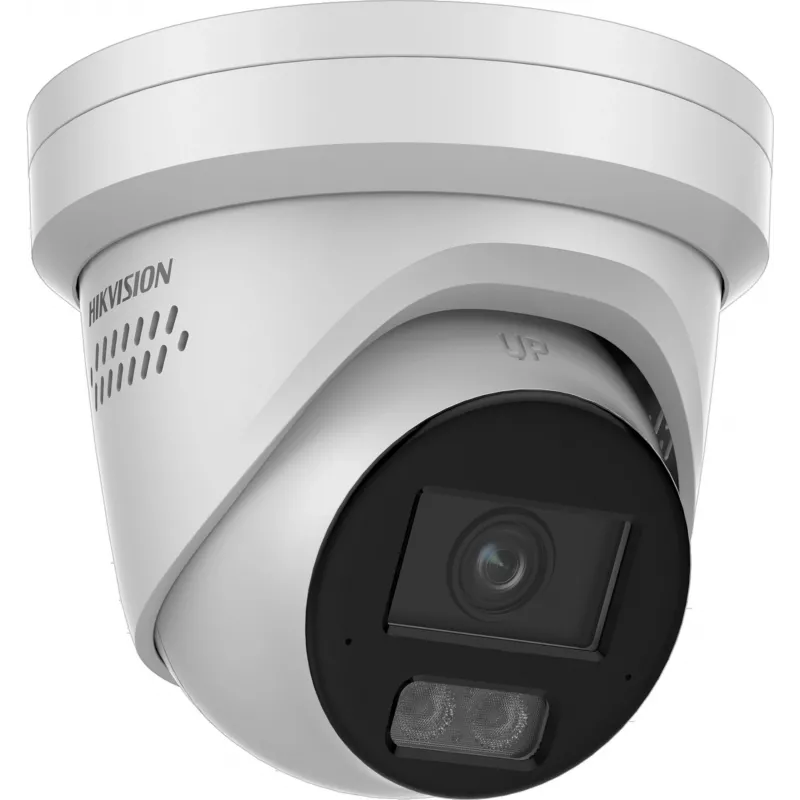 Hikvision DS-2CD2387G3-LIS2UY/SRB Câmara turret exterior 8MP com AcuSense, objetiva 2.8mm, áudio bidirecional, IP67, PoE