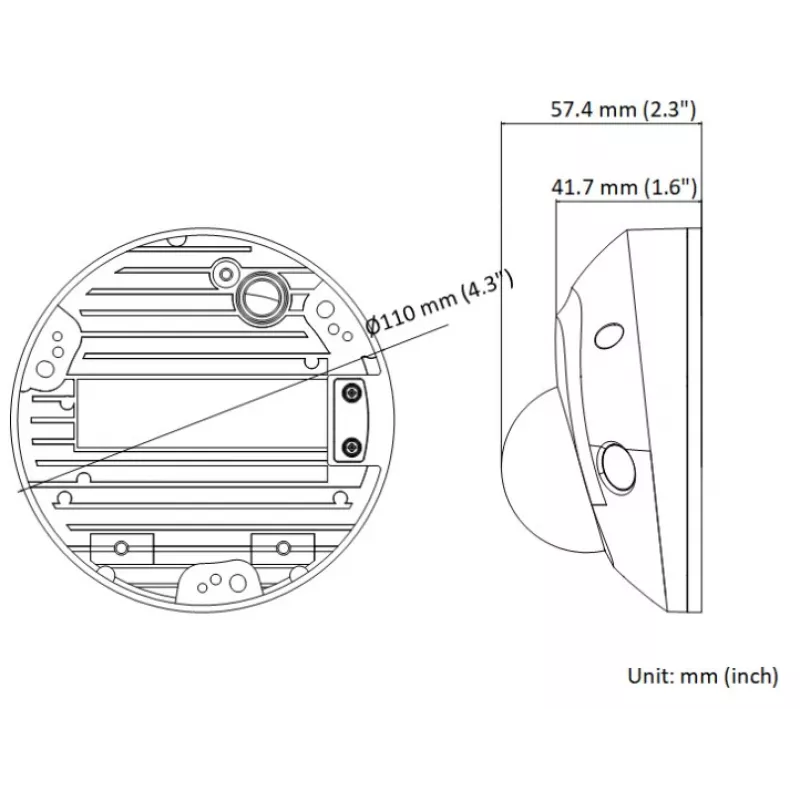 Câmara dome Wi-Fi IR Hikvision DS-2CD2543G2-IWS 4MP AcuSense (2.8mm)