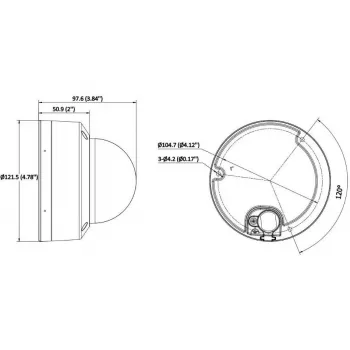 Hikvision DS-2CD2743G2-LIZS2U câmara IP dome 4MP AcuSense varifocal motorizada, 2,8-12 mm, preto, PoE/12 VDC
