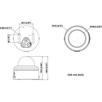 Câmara IP Bullet Hikvision DS-2CD2766G3-IPTRZSY (2.8-12mm) preta 6MP AcuSense, H.265+, PoE, 40m IR, IP67/IK10
