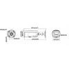 Câmara IP bullet Hikvision DS-2CD2T126G3-IS2UY/SL(2.8)eF 12MP AcuSense com luz de flash, aviso sonoro, objetiva 2.8mm, preto