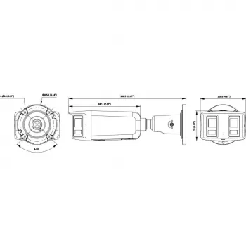 Câmara IP panorâmica Hikvision DS-2CD2T167G3P-LIS2UY/SL(180°) 16MP - ColorVu AcuSense