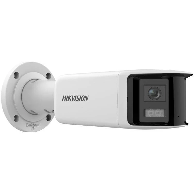 Hikvision DS-2CD2T46G2P-ISU/SL(2.8MM)(C) Câmara IP panorâmica AcuSense 4MP, 2x 2,8mm, campo de visão 180°, IP67, PoE