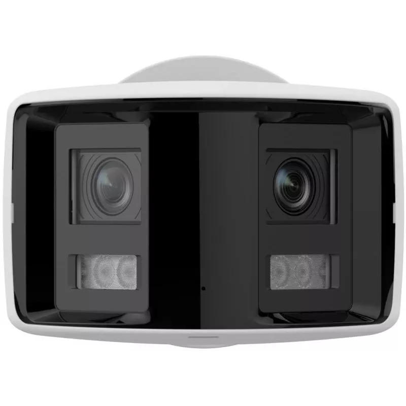 Hikvision DS-2CD2T46G2P-ISU/SL(2.8MM)(C) Câmara IP panorâmica AcuSense 4MP, 2x 2,8mm, campo de visão 180°, IP67, PoE