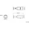 Câmara IP bullet Hikvision DS-2CD2T83G2-4LI 4mm 8MP AcuSense Hybrid Light