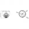 Hikvision DS-2CE76D0T-LPFS Câmara Turret Turbo-HD 2MP (2,8mm)