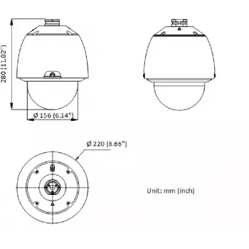 Hikvision DS-2DE5432WG1-E câmara de vigilância IP PTZ dome 4MP, zoom ótico 32x, 150m IR, PoE+