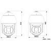 Hikvision DS-2DF8425IX-AELW(T5) Câmara dome de rede Speed 8MP 25x IR com laser, DarkFighterX, alcance laser 500m