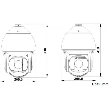 Hikvision DS-2DF8425IX-AELW(T5) Câmara dome de rede Speed 8MP 25x IR com laser, DarkFighterX, alcance laser 500m