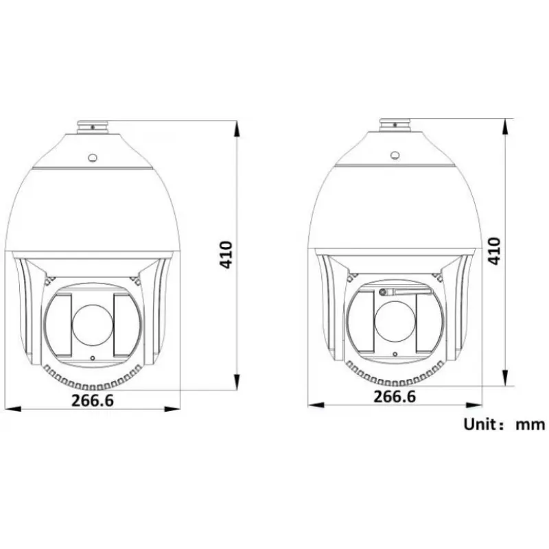 Hikvision DS-2DF8425IX-AELW(T5) Câmara dome de rede Speed 8MP 25x IR com laser, DarkFighterX, alcance laser 500m