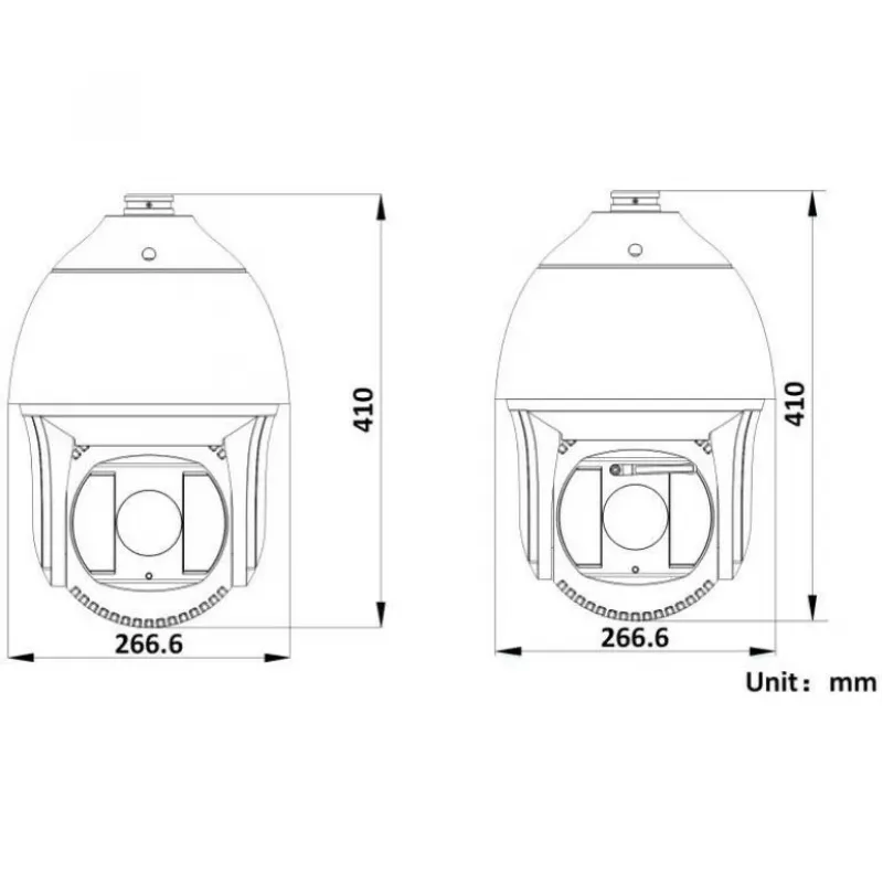 Hikvision DS-2DF8425IX-AELW(T5) Câmara dome de rede Speed 8MP 25x IR com laser, DarkFighterX, alcance laser 500m