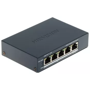 Switch PoE Hikvision DS-3E1505P-EI 4 portas 1 Gbps