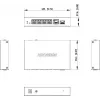 Switch não gerido Hikvision DS-3E1506P-EI/M-4P1T1F(O-STD) com 4 portas PoE+, 1 Gigabit RJ45 e 1 uplink SFP