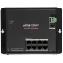 Switch industrial Hikvision DS-3T1510P-SI-FLT(O-STD) 10 portas Smart Managed PoE+ com 8 portas Gigabit PoE+ e 2 SFP, orçamento 120W, calha DIN, sem fonte de alimentação