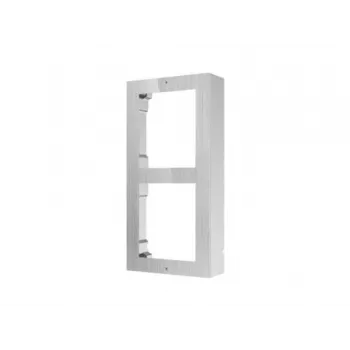 Hikvision DS-KD-ACW2/S Caixa de ligação de superfície para posto de porta, 2 módulos, aço inoxidável, resistente às intempéries