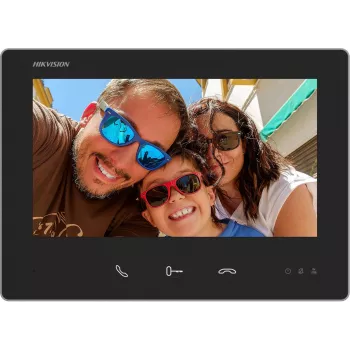 Hikvision DS-KH7300EY-TE2 monitor de videoporteiro IP 7 polegadas com ecrã tátil, PoE e abertura remota
