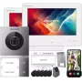 Hikvision DS-KIS705EY/2Monitors Kit de videoporteiro IP com 2 postos internos, posto de rua 2 MP, ecrã tátil de 7 polegadas, Wi-Fi, PoE