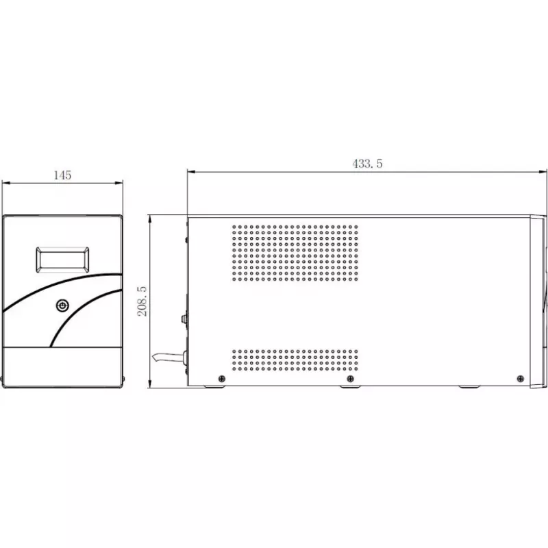 UPS Hikvision DS-UPS3000-R(O-STD)/EU 3000 VA 2400 W online de dupla conversão (2U rackmount)