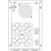 UPS Hikvision DS-UPS3000-R(O-STD)/EU 3000 VA 2400 W online de dupla conversão (2U rackmount)