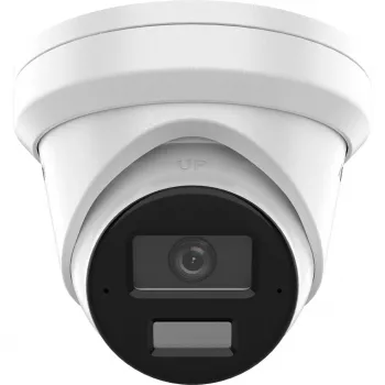 Câmara de segurança IP dome exterior Hikvision Pro Series com AcuSense DS-2CD2383G2-LI2U (2,8mm) 8MP, Smart Hybrid Light, 3840x2160, montagem em teto/parede