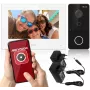 Kit de campainha de vídeo IP HILOOK (IP-VIS-SLIM-W) - posto exterior 2MP + posto interior de 7 polegadas, Wi-Fi, PoE