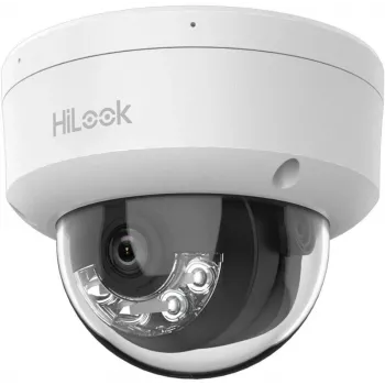 Câmara dome de rede exterior Hilook IPC-D140HA-LUC 4MP com visão noturna e microfone incorporado