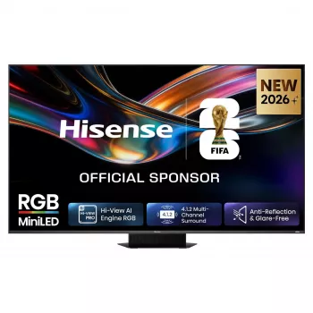HISENSE 65UR9DS 65 polegadas 4K UHD RGB MiniLED Smart TV, 170Hz, 6ms, HDR, WiFi, Bluetooth, preto/cinzento