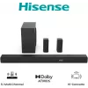 Barra de som Hisense AX5100Q 5.1.2 canais 510W Dolby Atmos com subwoofer sem fios e altifalantes traseiros 20015174
