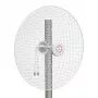 HISMART TV993505 5G/LTE/CBRS 2x2 MIMO antena direcional, 1,7–4,2 GHz, 20/22 dBi, 2x N fêmea, branca