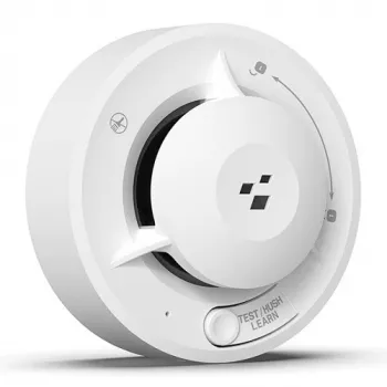 Detetor de fumo fotoelétrico inteligente Wi-Fi HISMART TV993451 com controlo pela app Tuya, branco