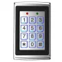 HISMART TV993772 teclado multifunções de controlo de acessos com leitor de cartões Mifare, PIN, 2000 utilizadores, IP65, Wiegand 26/34, liga de zinco