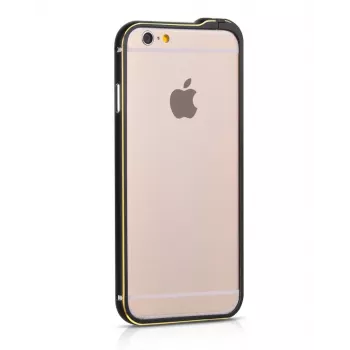 Bumper metálico Hoco Blade Series Fedora preto para Apple iPhone 6 / 6s