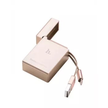 Hoco Cabo Apple Lighter UPL17 Dourado USB-A para Lightning 1,2m