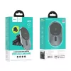 Hoco CA91 Magic suporte magnético para automóvel com carregamento sem fios rápido, 15W, cinzento