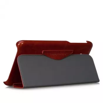 Capa protetora Hoco Crystal Folder Series para Samsung Galaxy Tab 3 7.0 T210, castanha