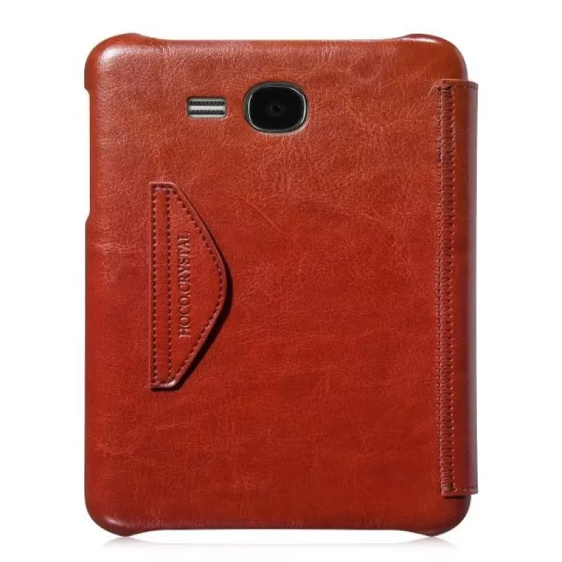 Capa protetora Hoco Crystal Folder Series para Samsung Galaxy Tab 3 7.0 T210, castanha