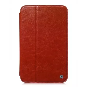 Capa protetora Hoco Crystal Folder Series para Samsung Galaxy Tab 3 7.0 T210, castanha