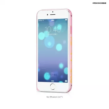 Capa bumper Hoco Good Fortune para Apple iPhone 6 / 6S HI-T027 rosa