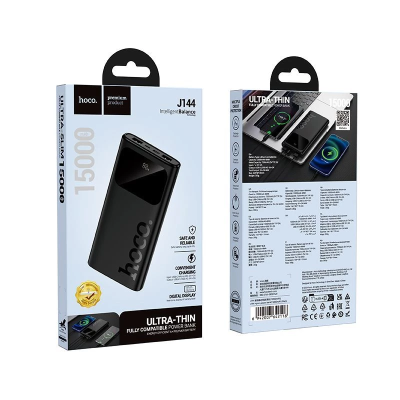 Power bank Hoco J144 Hymn 15000mAh preto