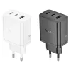 Hoco N50 Scenery PD45W (2C1A) carregador ficha EU preto