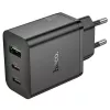 Hoco N50 Scenery PD45W (2C1A) carregador ficha EU preto