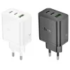 Carregador Hoco N51 Scenery PD65W (2C1A) GaN ficha EU branco