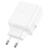 Carregador Hoco N51 Scenery PD65W (2C1A) GaN ficha EU branco