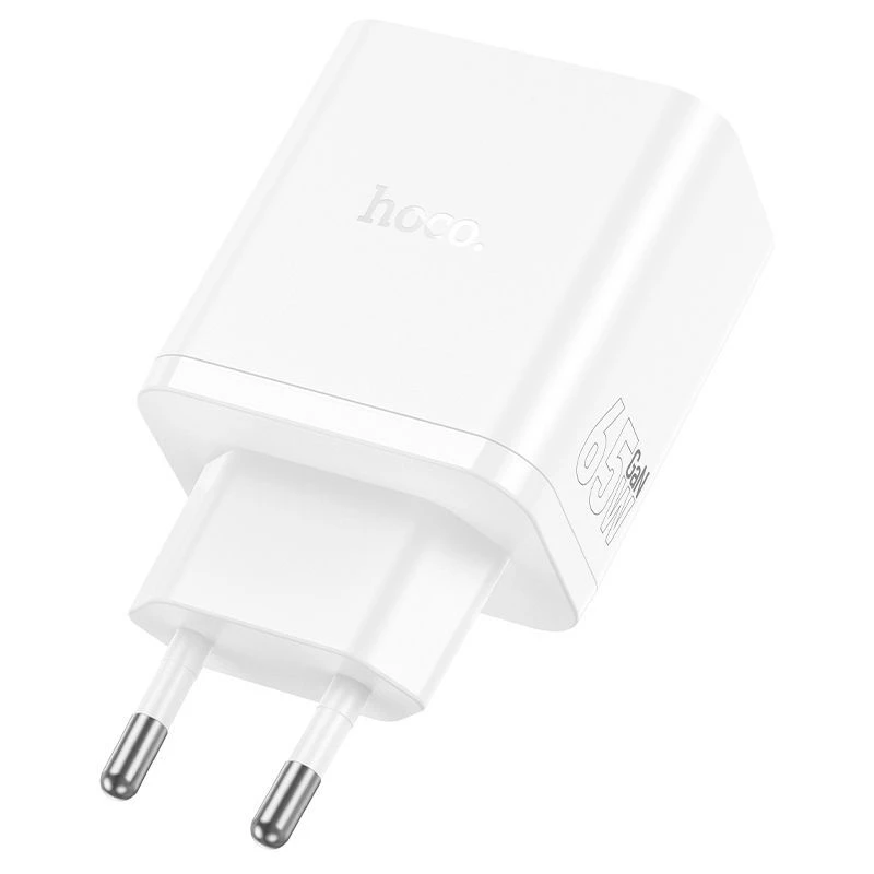 Carregador Hoco N51 Scenery PD65W (2C1A) GaN ficha EU branco