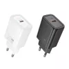 Carregador Hoco N60 Gentle porta única PD20W (UE) branco