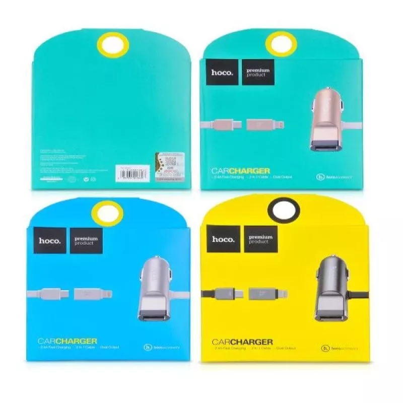Cabo multifunções Hoco Universal UCL01 Apple + Micro USB prateado 1,2 m