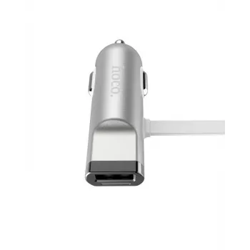 Cabo multifunções Hoco Universal UCL01 Apple + Micro USB prateado 1,2 m