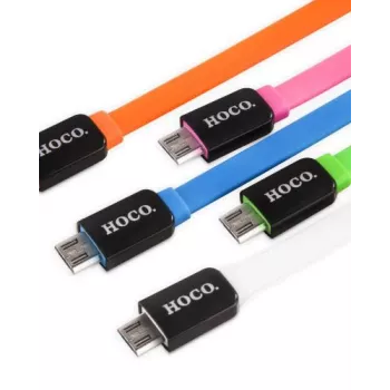 Cabo Micro USB colorido Hoco UPM02 rosa 1m