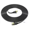 Hoco Cabo de rede plano em cobre puro US07 General (10m) preto