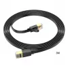 Hoco Cabo de rede plano US07 em cobre puro (3m) preto